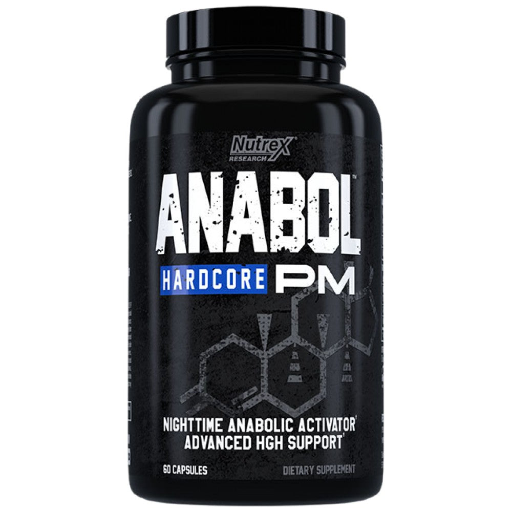 Anabol Hardcore PM | Nighttime Anabolic Activator & Advanced HGH Υποστήριξη - 60 κάψουλες