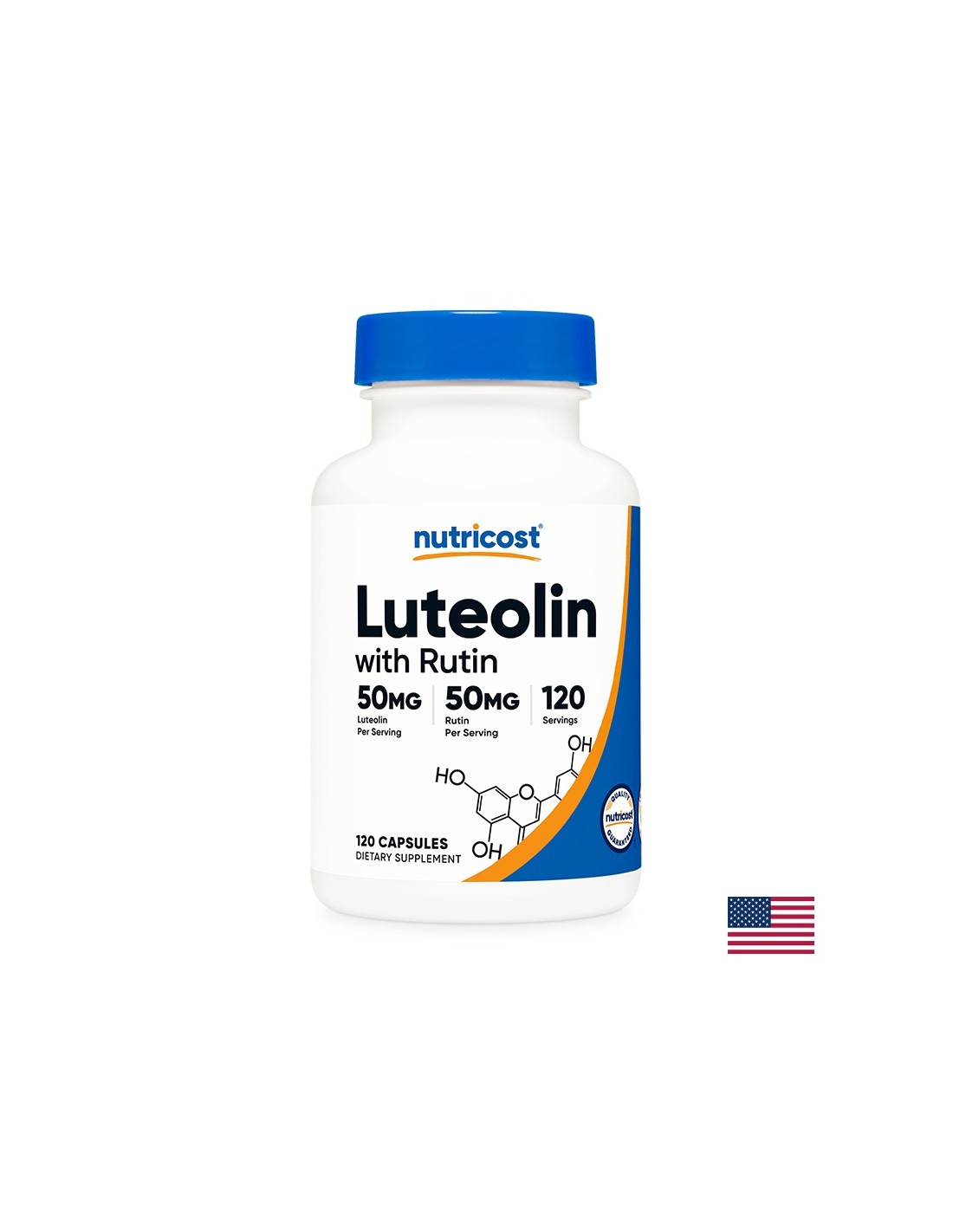 Antioxidant - Luteolin + Rutin Complex, 120 capsules, 120 doses of Nutricost - Nutra Best Europe