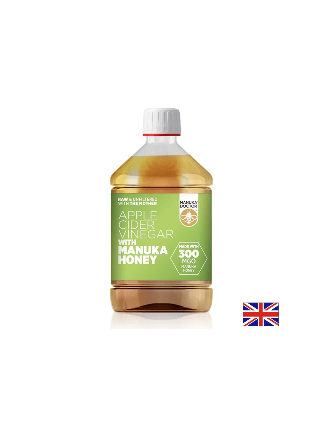 Ξίδι μηλίτη μήλου με μέλι Manuka (300 MGO) - Ξύδι μηλίτη μήλου με Manuka Honey (300 MGO), 500 ml
