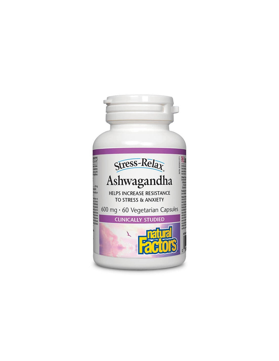 Ashwagandha Stress-Relax / Ashwagandha, 60 capsules Natural Factors - Nutra Best Europe