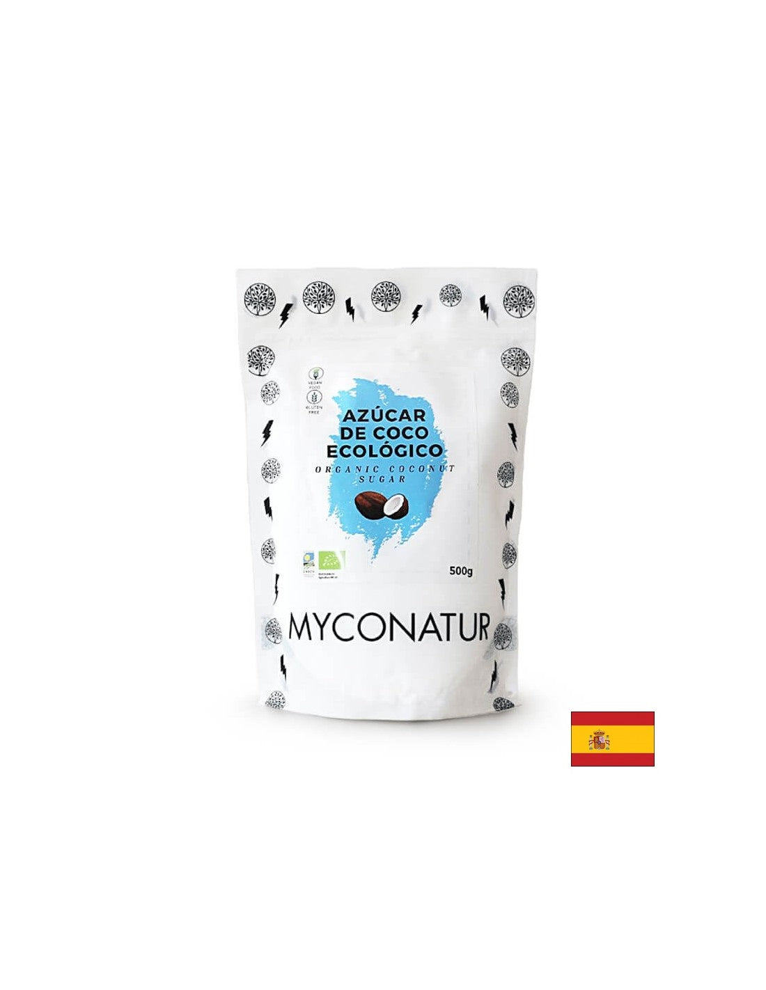 Azucar de coco, Bio - Βιολογική ζάχαρη καρύδας, 500 γρ <tc>Myconatur</tc>