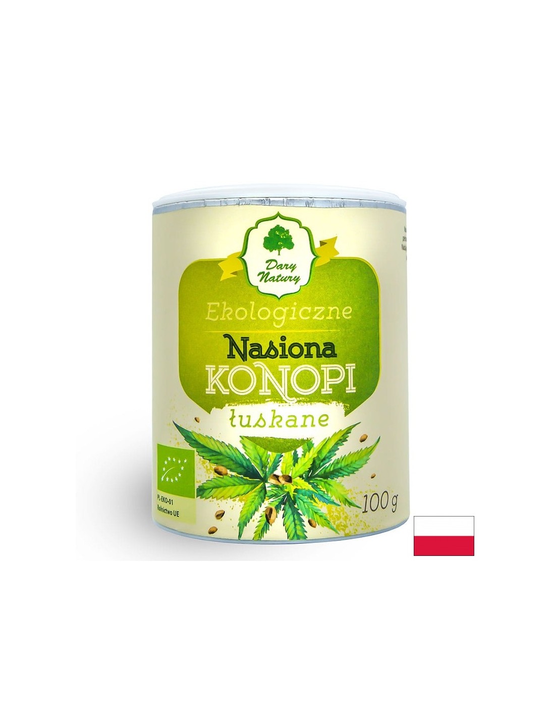 Αποφλοιωμένοι σπόροι οργανικής κάνναβης, 100 g