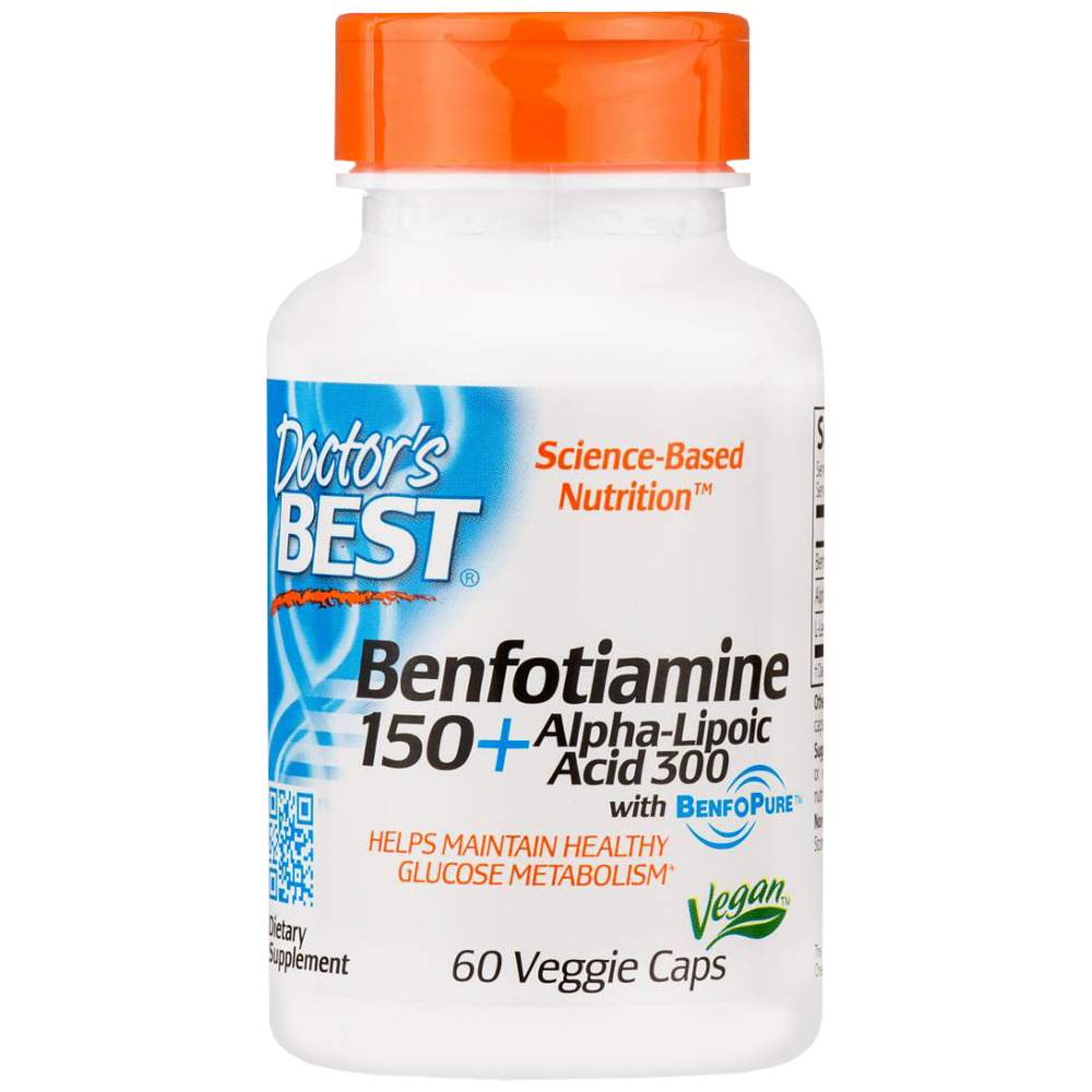 Καλύτερη benfotiamine 150 mg + alpha lipoic acid 300 mg - 60 κάψουλες
