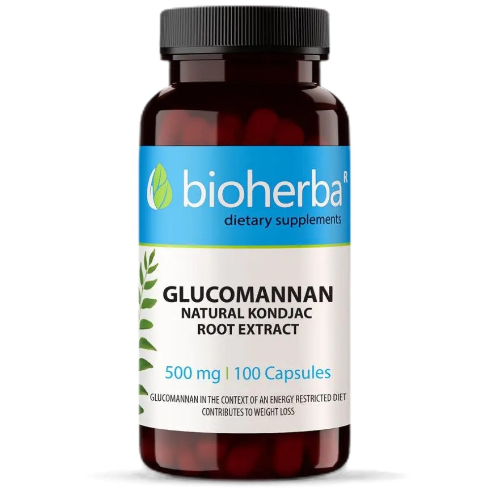 Glucomannan φυσικό εκχύλισμα ρίζας Konjack 560 mg - 100 κάψουλες