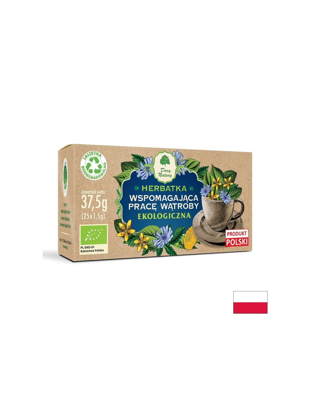 Βοτανικό τσάι που υποστηρίζει τη λειτουργία του ήπατος Bio, 25 σακούλες φίλτρου