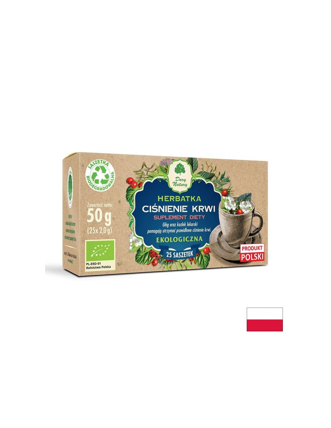 Τσάι βοτάνων για τη διατήρηση της αρτηριακής πίεσης, 25 πακέτα