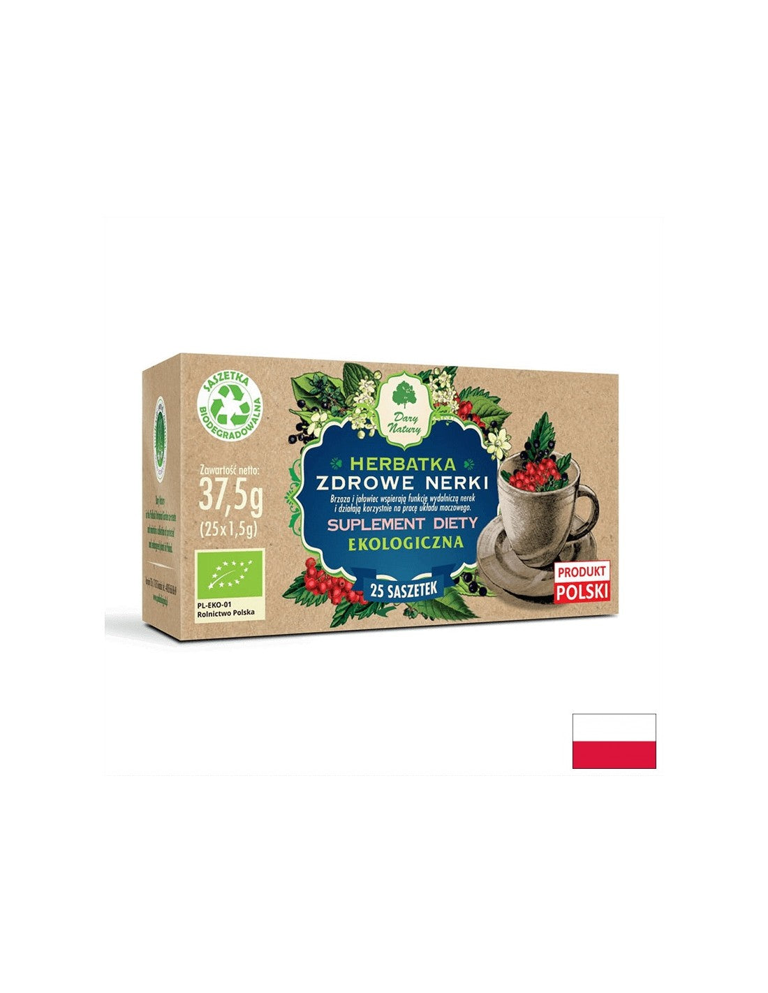 Τσάι βοτάνων για υγιή νεφρά βιογραφικά, 25 σακούλες φίλτρων