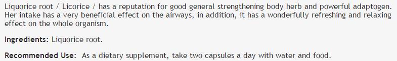 Ρίζα γλυκόριζα 320 mg - 100 κάψουλες