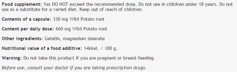 Wild Yam 330 mg - 100 κάψουλες
