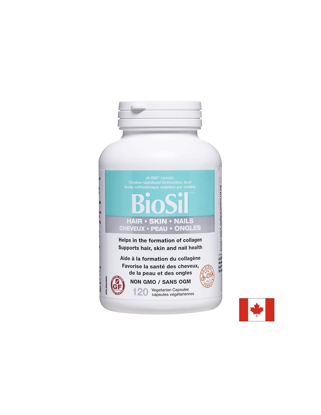 BioSil™ Μαλλιά, Δέρμα & Νύχια/ Μαλλιά, δέρμα και νύχια x 120 κάψουλες <tc>Natural Factors</tc>