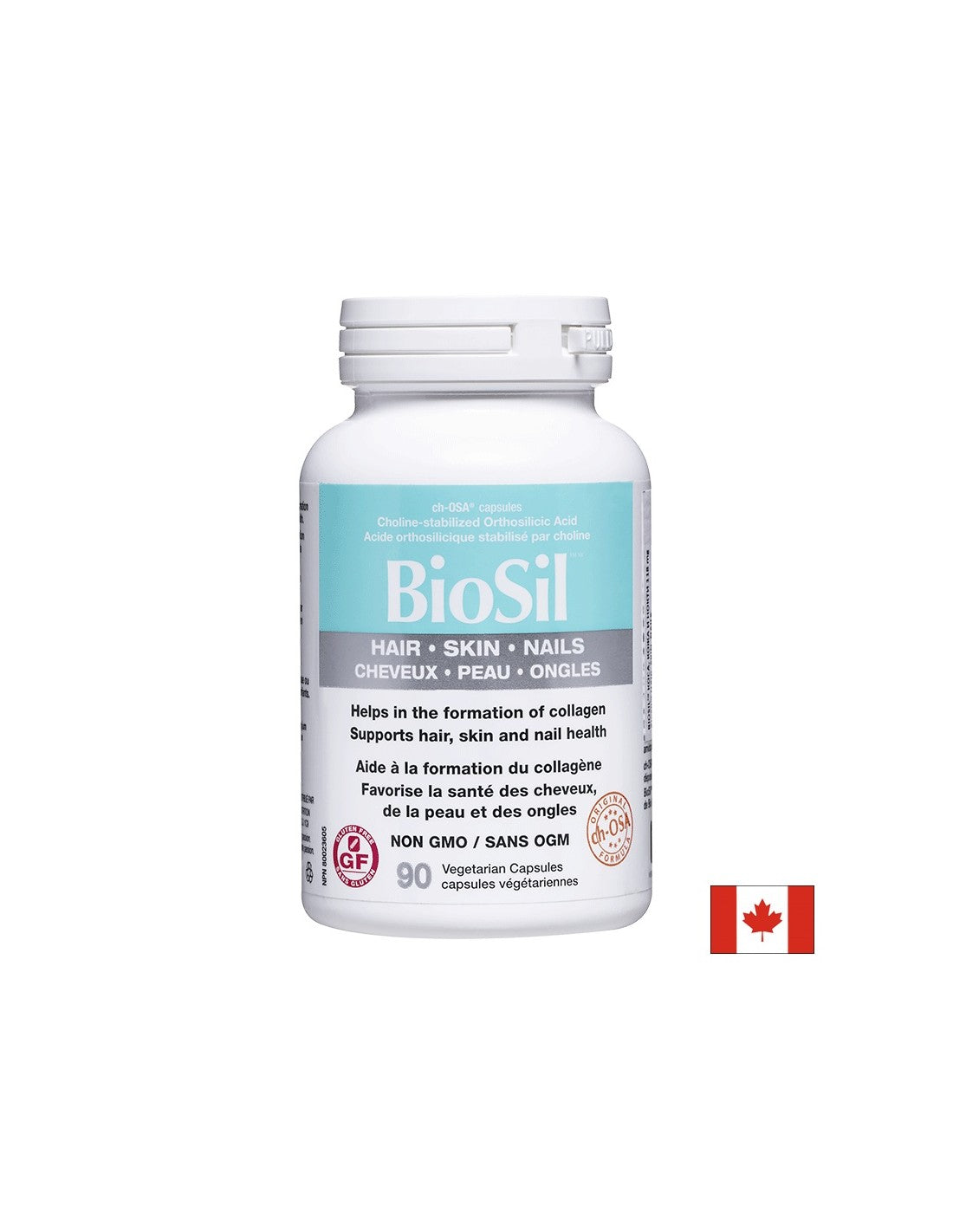 BioSil™ Μαλλιά, Δέρμα & Νύχια/ Μαλλιά, δέρμα και νύχια x 90 κάψουλες <tc>Natural Factors</tc>