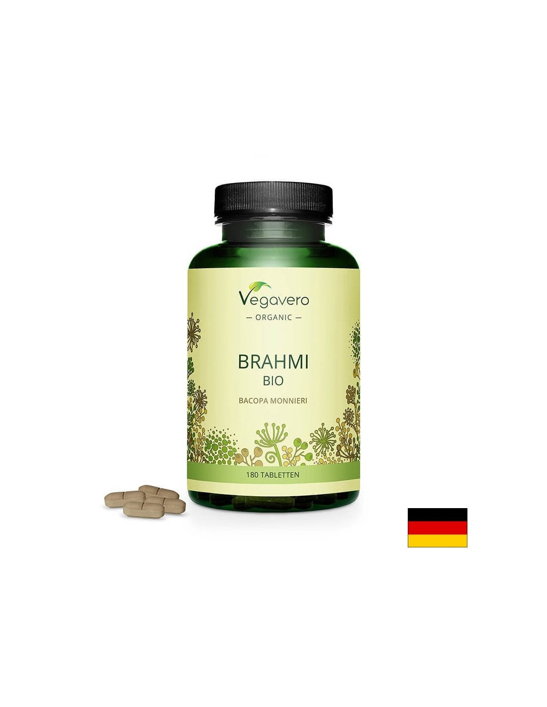 Brahmi BIO – Bacopa Monieri BIO - Brahmi – Bacopa Monieri, 180 δισκία <tc>Vegavero</tc>