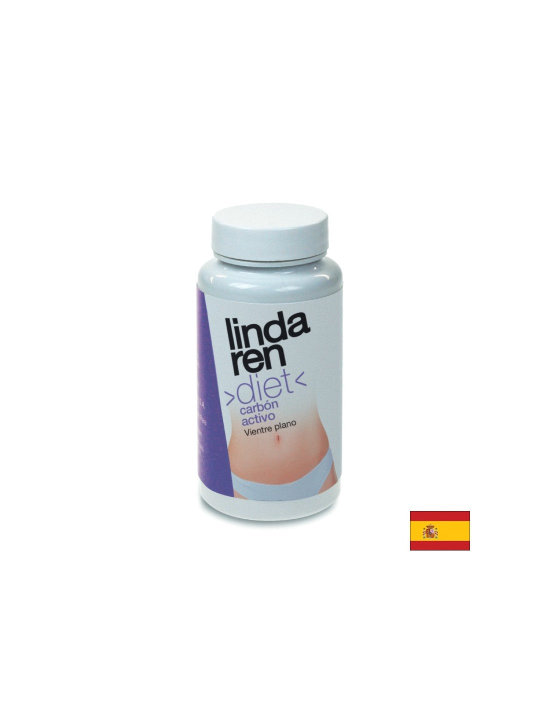 Ενεργός άνθρακας για ένα επίπεδο στομάχι - Carbon Activo Vientre Plano Lindaren, 60 κάψουλες