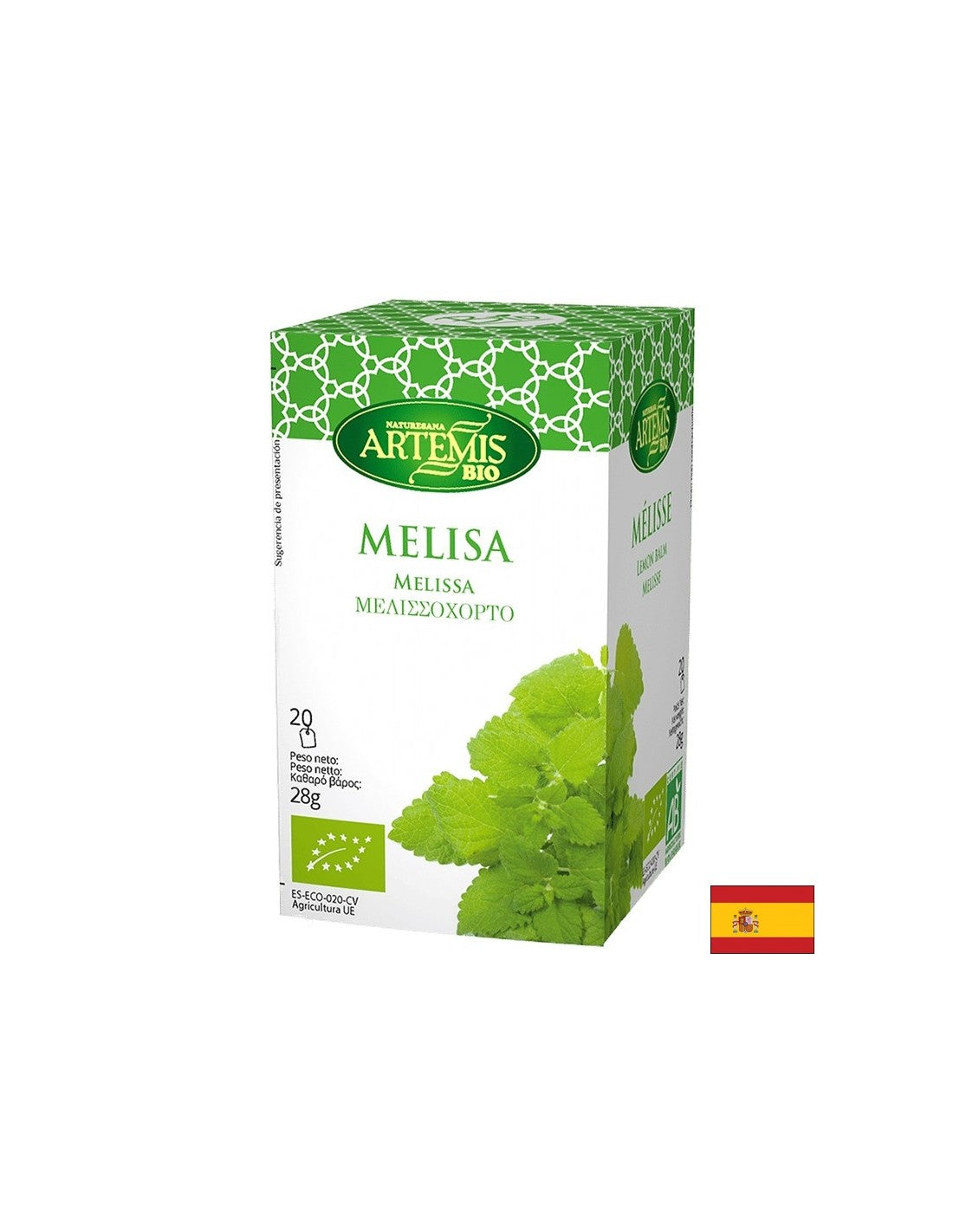 Βιολογικό τσάι από βάλσαμο λεμονιού, 20 σακούλες φίλτρου