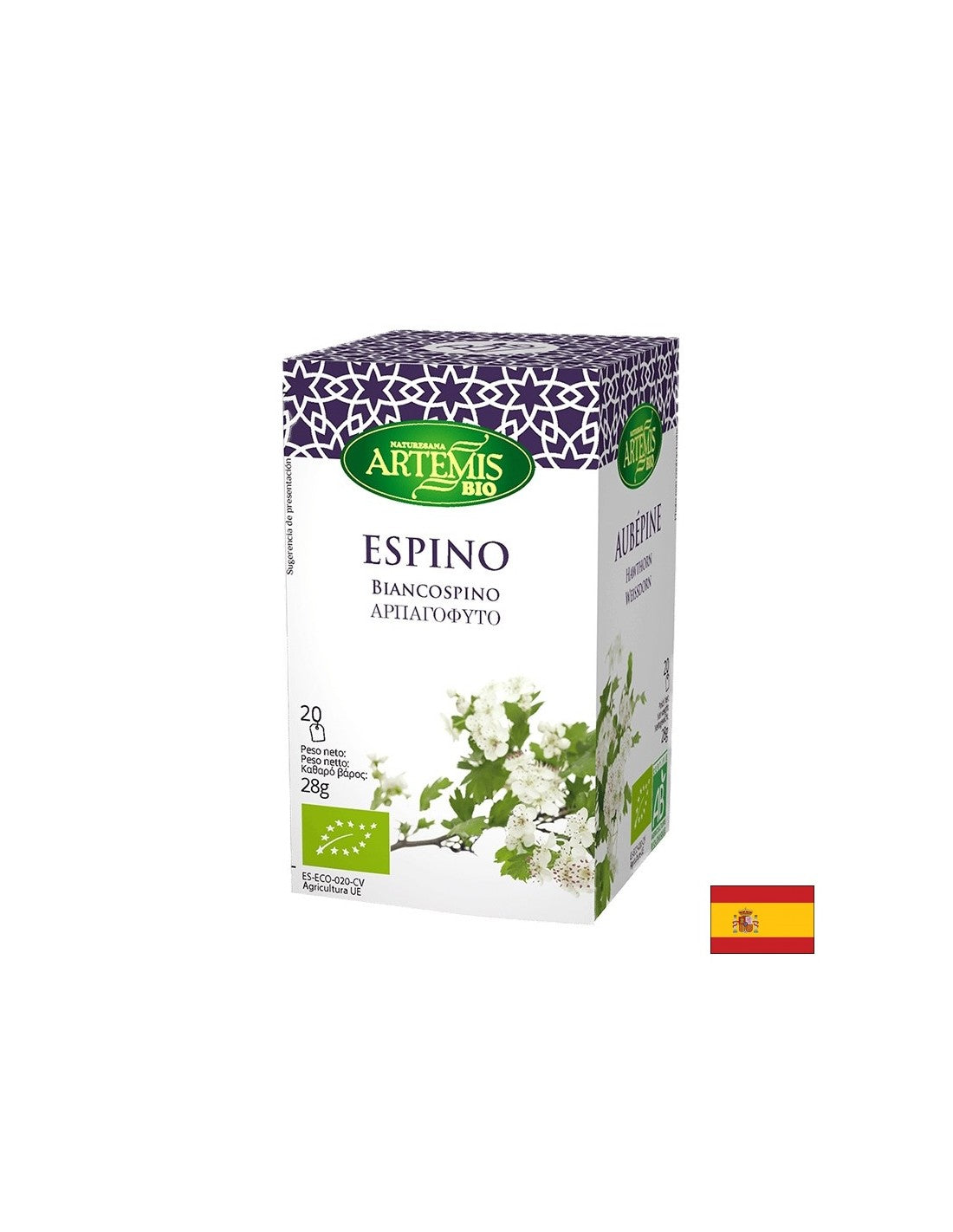 Βιολογικό τσάι Hawthorn, 20 σακούλες φίλτρων