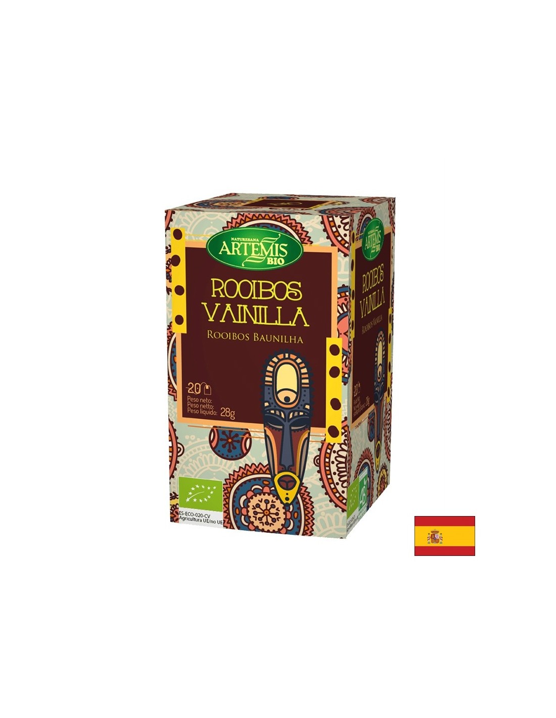 Τσάι με αρωματισμένο με βανίλια, 20 σάκους φίλτρου Moli Del Moli Del Del Moli