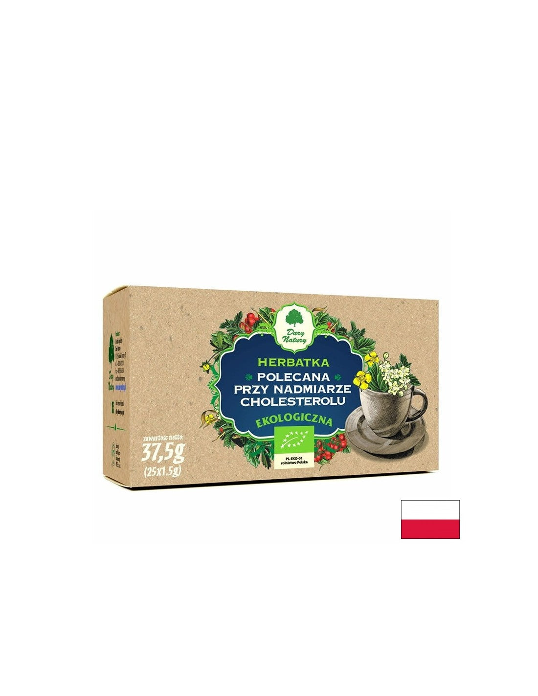 Χοληστερόλη ομαλοποίηση του τσαγιού Bio, 25 σακούλες φίλτρου