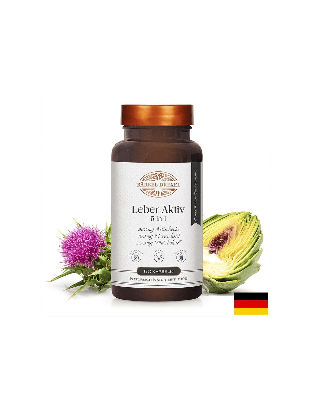 Ήπαρ και χοληδόχο κύστη - φόρμουλα αποτοξίνωσης με βότανα, βιταμίνες και μέταλλα, 60 κάψουλες