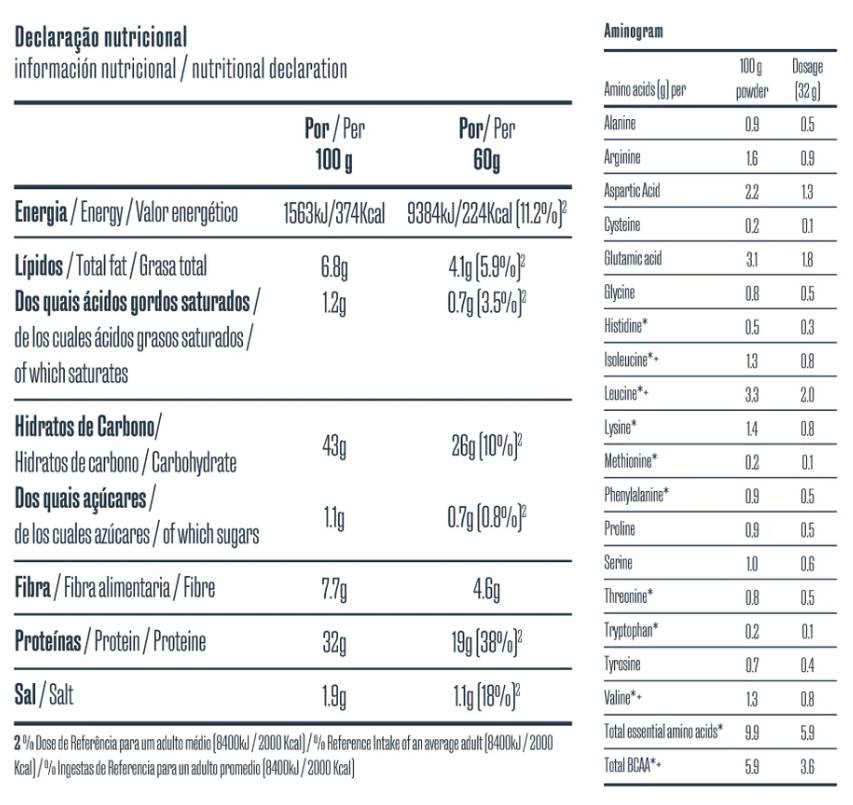 Στιγμιαία βρώμη με φυτική πρωτεΐνη 300 γραμμάρια