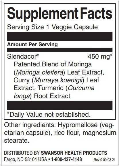 Θερμογόνο σύμπλεγμα αδυνατίσματος | Διαθέτει Slendacor - 60 κάψουλες