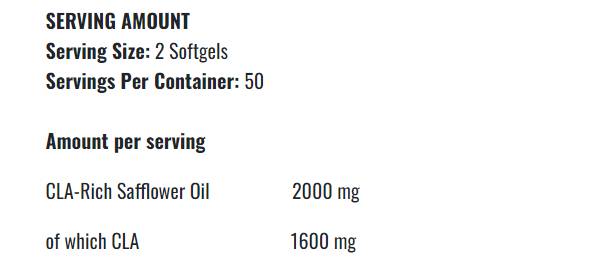 CLA Gold 1000 - 100 κάψουλες πηκτής