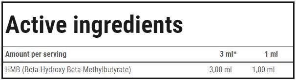 HMB υγρό - 100 ml