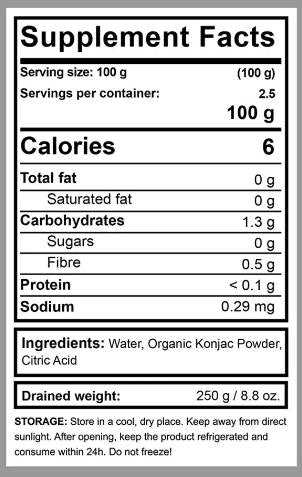 Bio Konjac Fettuccine - 320 γραμμάρια