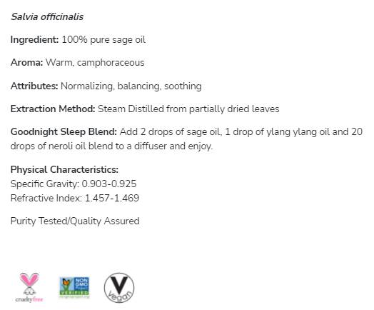 Λάδι φασκόμηλο | 100% Pure Salvia officinalis - 30 ml