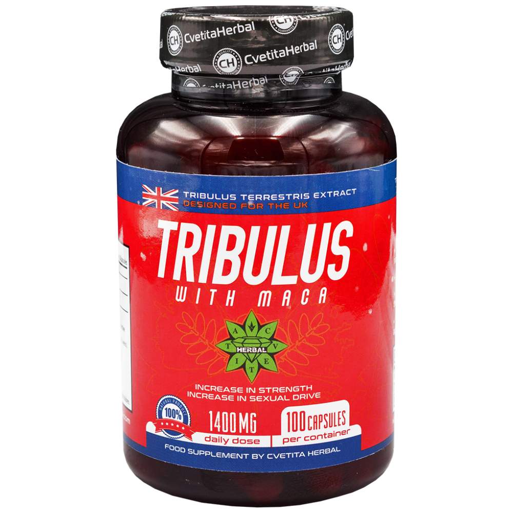 Tribulus με Maca 1400 mg - 100 κάψουλες