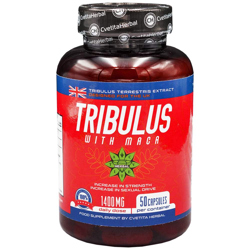 Tribulus με Maca 1400 mg - 50 κάψουλες