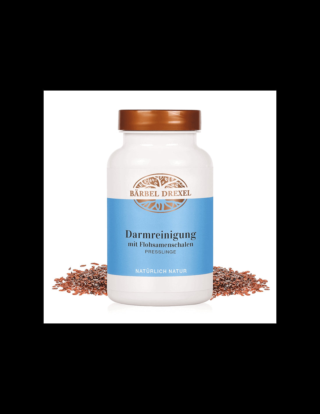 Darmreinigung mit Flohsamenschalen / Detoxification of the colon with husk and herbs, 180 tablets Bärbel Drexel - Nutra Best Europe