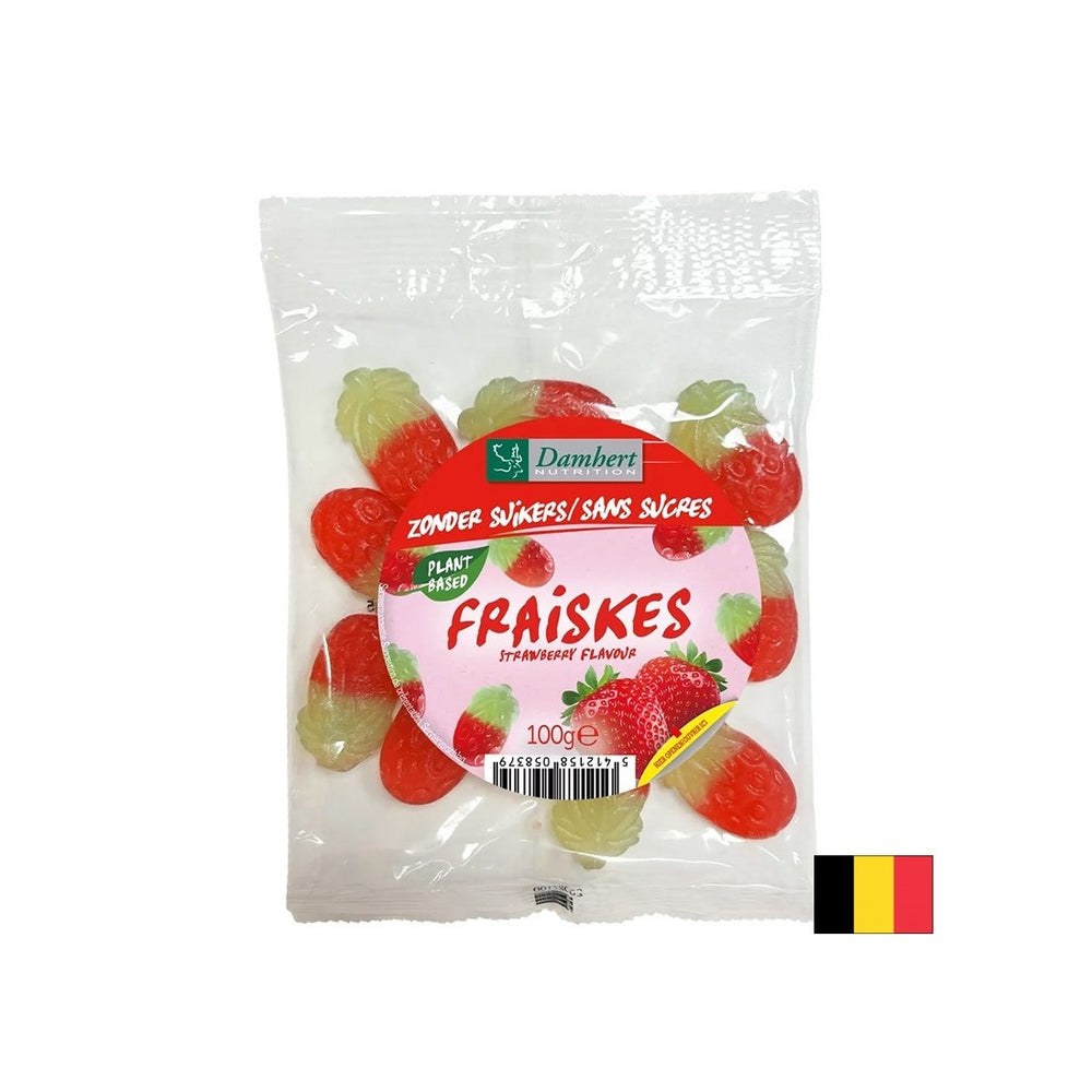 Chewy Candies με γεύση φράουλας (χωρίς ζάχαρη), 100 g