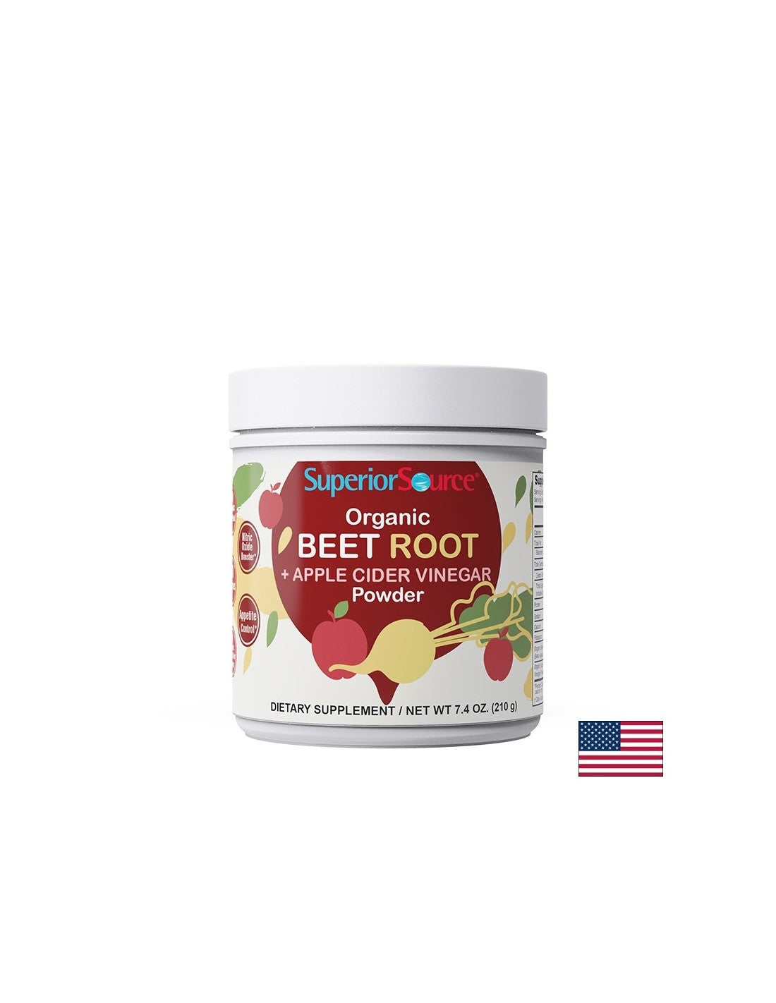 DETOX - Οργανικά παντζάρια + ξύδι μηλίτη μήλου, 210 g σκόνης