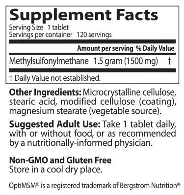 Τα καλύτερα MSM 1500 mg - 120 δισκία