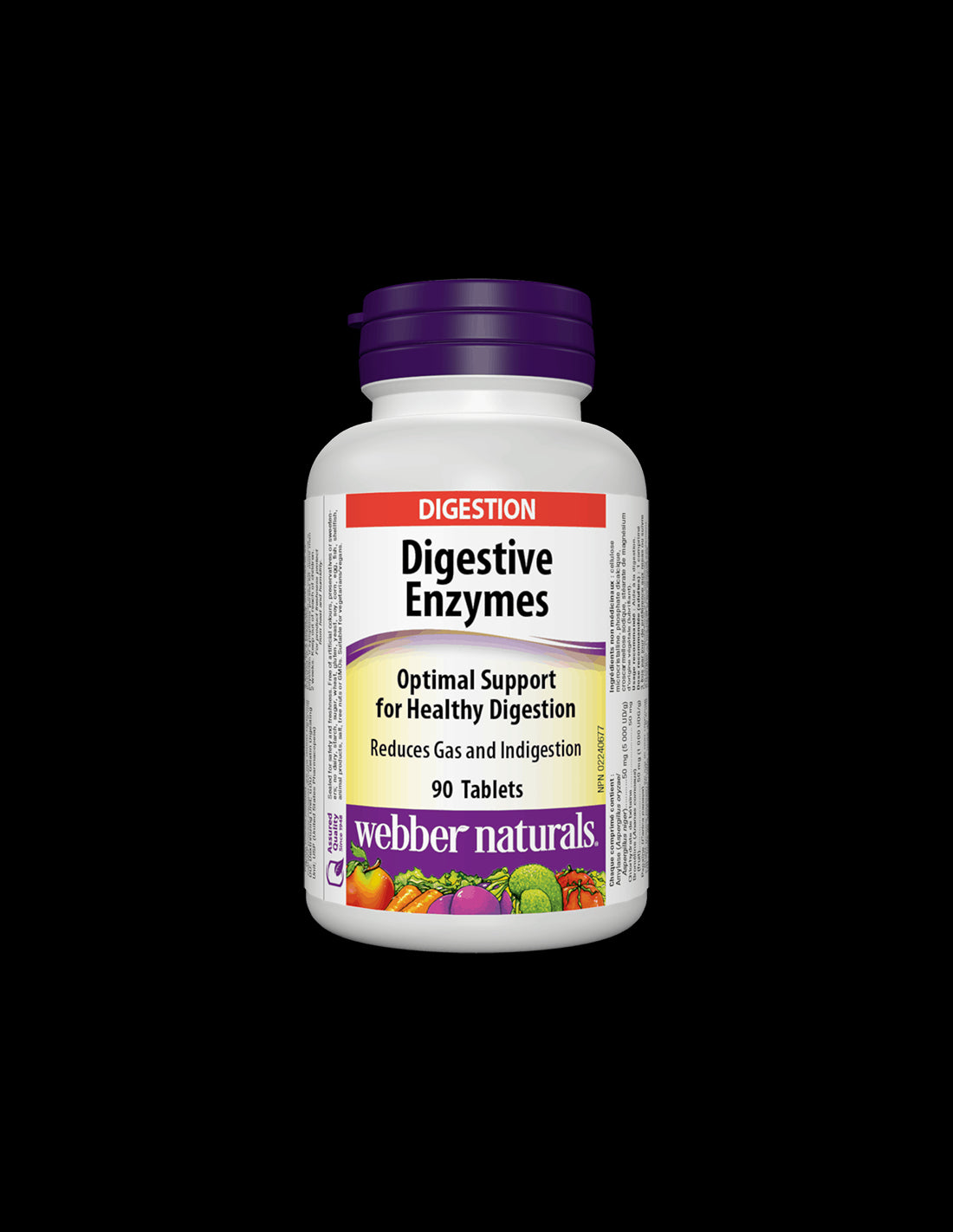 Digestive Enzymes x 90 tablets Webber Naturals - Nutra Best Europe