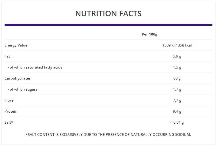 Βρώμη αλεύρι ολικής αλεύρι 1000 γραμμάρια