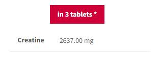 Αθλητισμός αντοχής κρεατίνης | Αναβλήτο - 20 διαλυτά δισκία