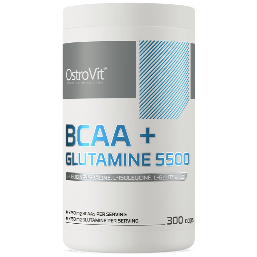 BCAA + γλουταμίνη 5500 mg - 150 κάψουλες