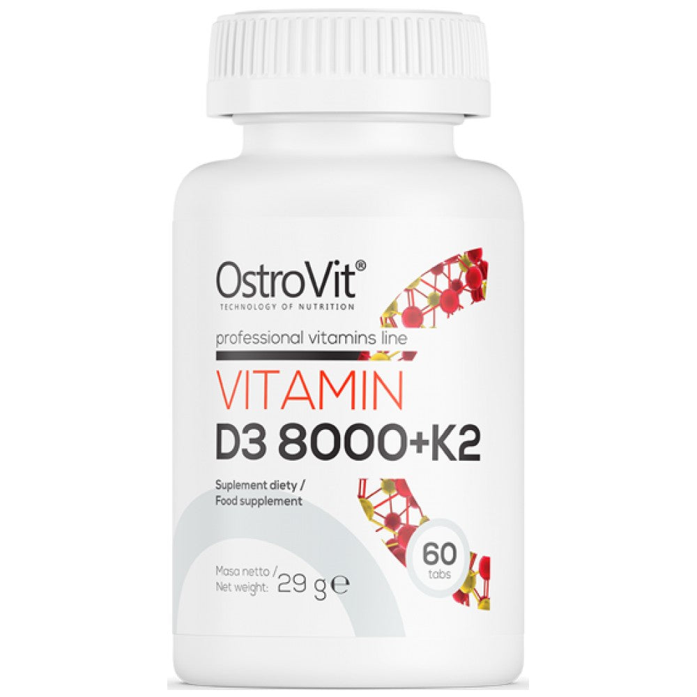 Βιταμίνη D3 8000 + K2 200 mcg 60 δισκία