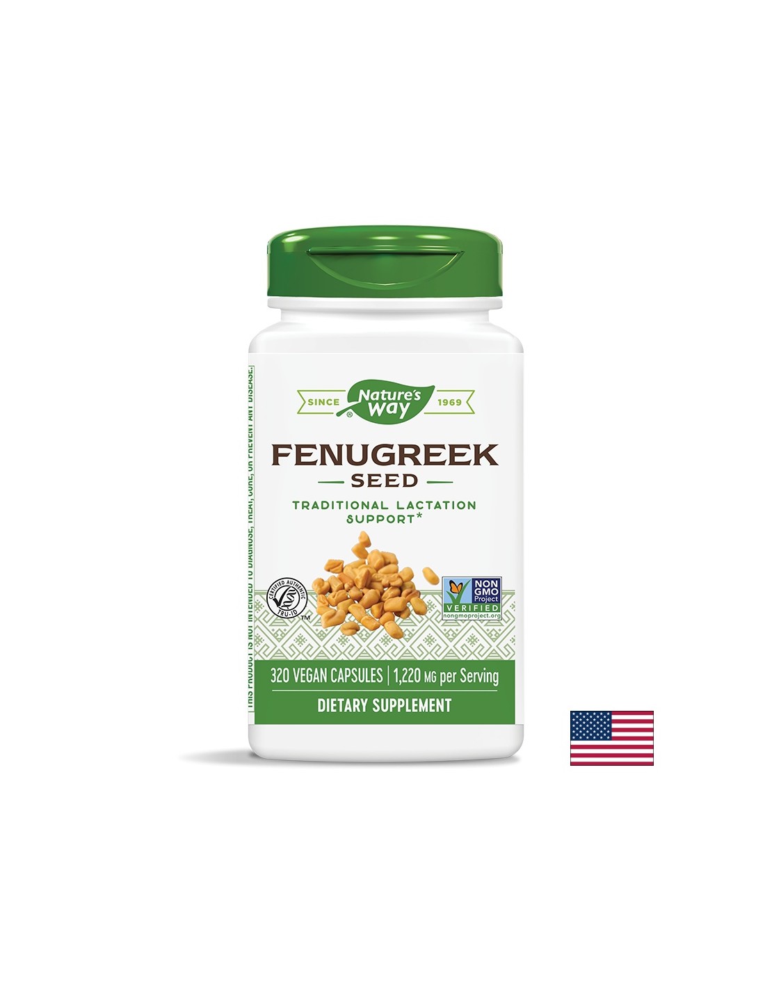 Fenugreek Seed/Fenugreek (σπόροι) 610 mg x 320 κάψουλες της φύσης