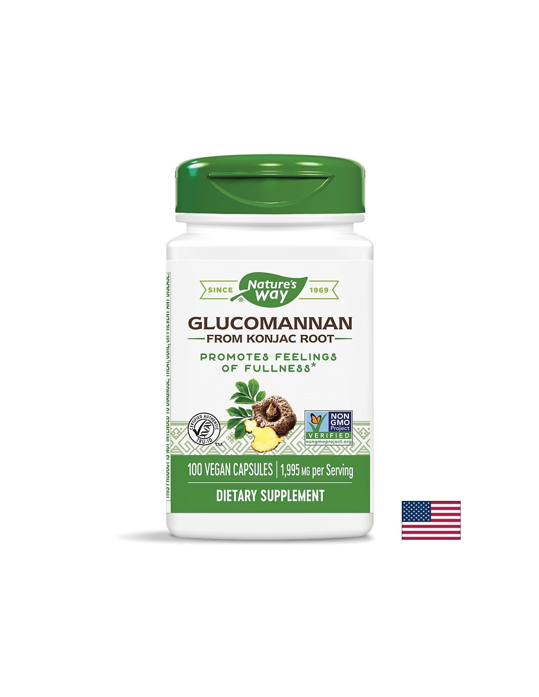 Glucomannan 665 mg - 100 capsules - Nutra Best Europe