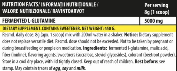 iGlutamine - 450 γραμμάρια