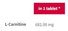L-καρνιτίνη Αθλητισμός αντοχής | Αναβλήτο - 20 διαλυτά δισκία