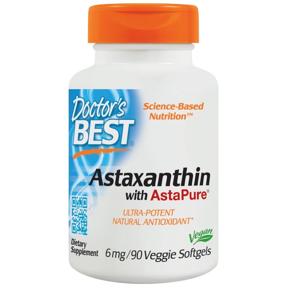 Καλύτερες κάψουλες πηκτής Astaxanthin 6 mg - 90