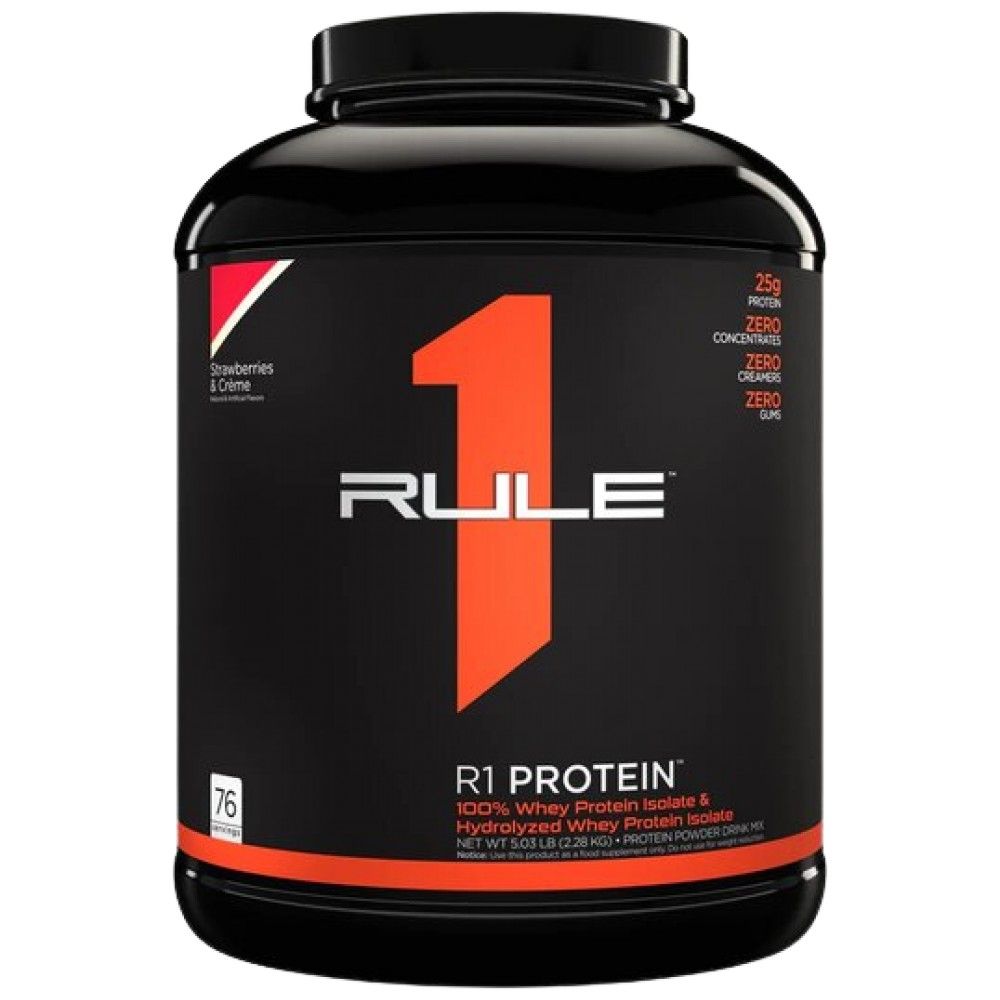 R1 πρωτεΐνη | 100% Whey απομόνωση & υδρολύματα ορού γάλακτος - 2196-2280 γραμμάρια