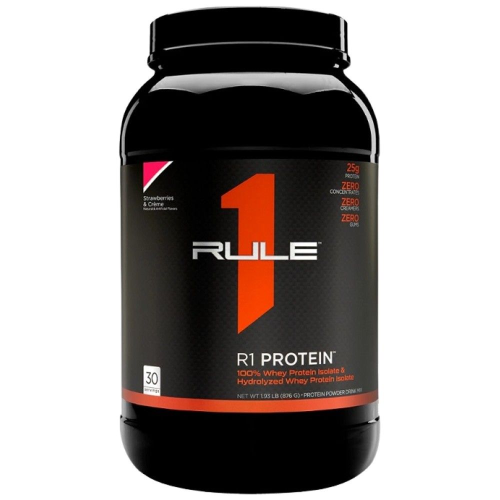 R1 πρωτεΐνη | 100% Whey απομόνωση & υδρολύματος ορού γάλακτος - 855-930 γραμμάρια