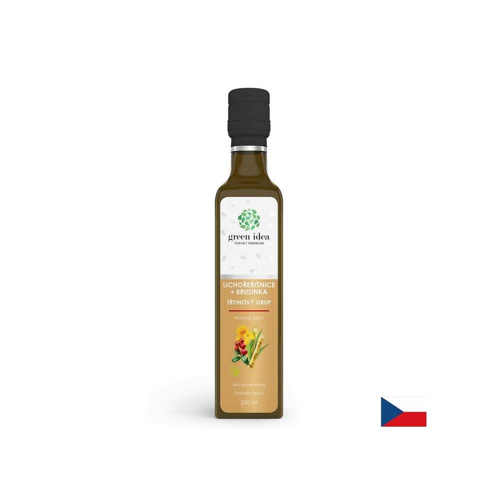 Σιρόπι ζαχαροκάλαμου με Lingonberry και Cranberry - Υγεία και ασυλία ούρων, 250 ml, με δοσολογία