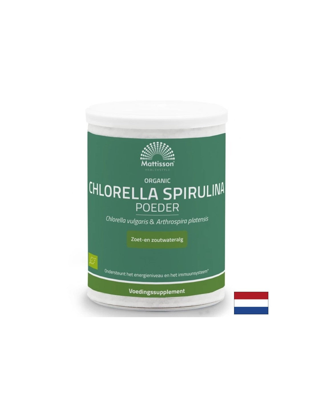 Ανοσότητα, σούπερ αντιοξειδωτικό - Chlorella + Spirulina Bio, 125 g σκόνης