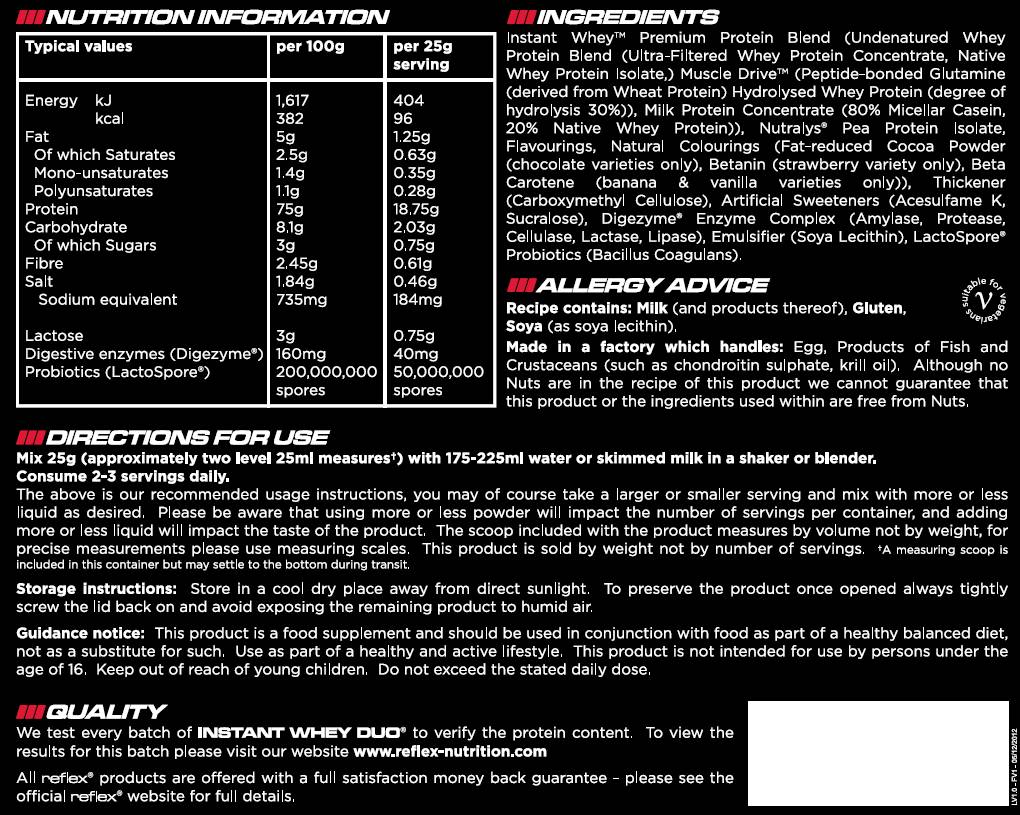 Instant Whey Duo 2000 γραμμάρια