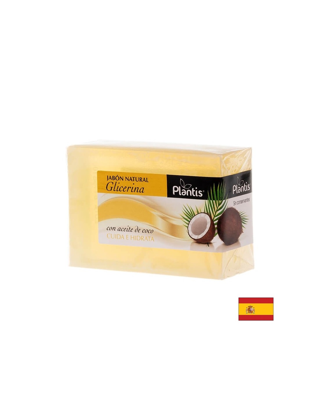Φυσικό σαπούνι γλυκερίνης με λάδι καρύδας - Plantis®, 100 g